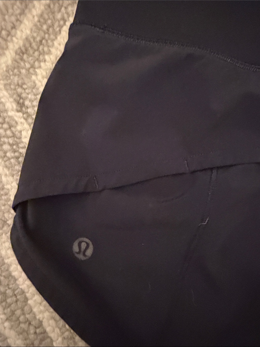 Black Lululemon Women's High-Waist Performance Shorts - Picture 3 of 4
